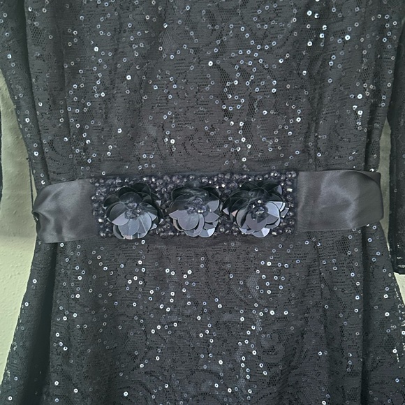 Sparkly Navy Blue dress for special occasions/Size 10 - Picture 3 of 5